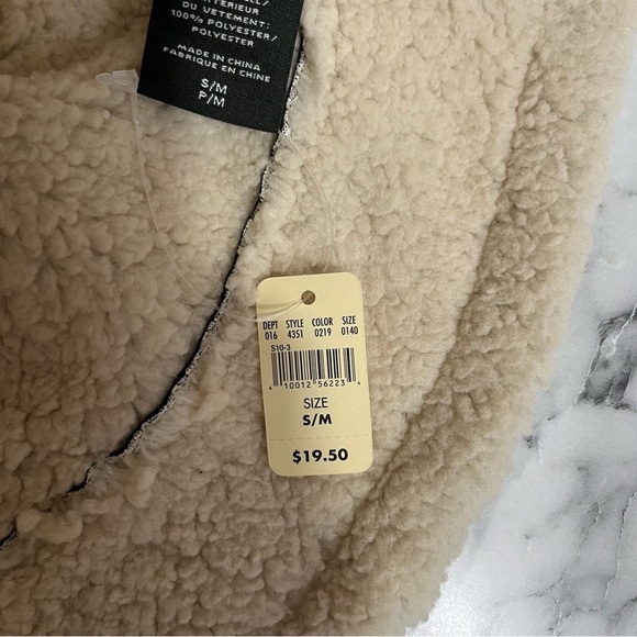 Y2K Eddie Bauer Brown Bucket Astrid Hat Sherpa Lined Cozy Soft Adult Size S/M - Picture 4 of 4